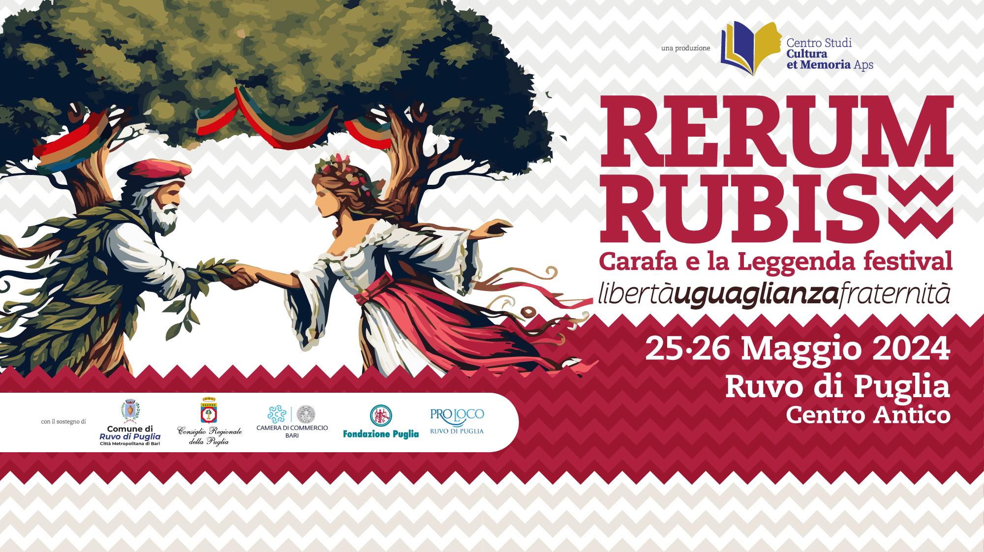 Al momento stai visualizzando Rerum Rubis 2024 – di Cultura et Memorie Aps Ruvo di Puglia